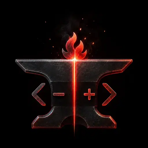 Free red flame forge